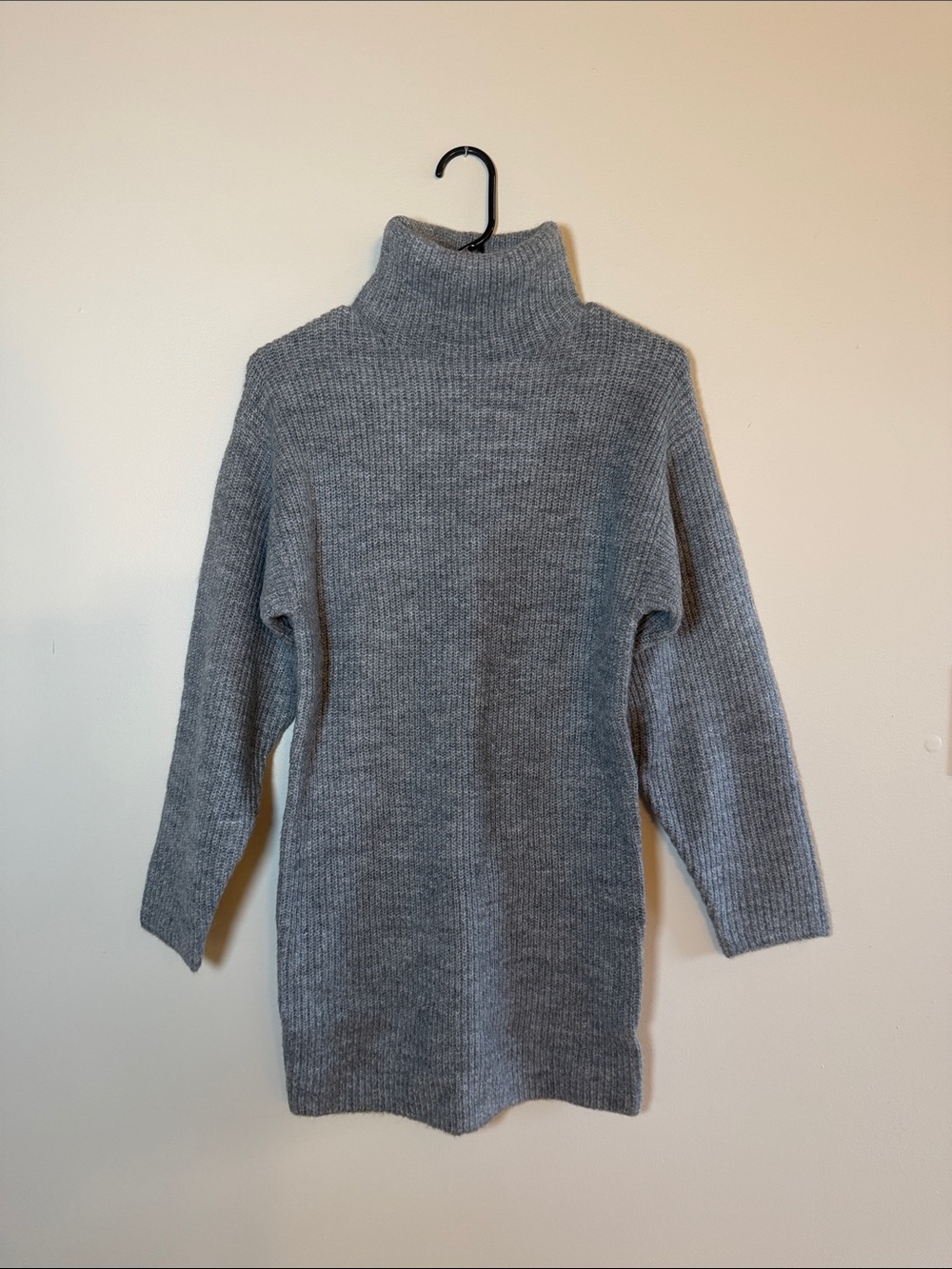Vici Heather Gray Turtleneck Sweater Dress XS NWOT